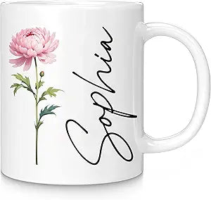 Custom Flower Mug