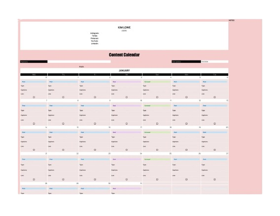 2026 Content Calendar