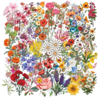 Floral PET Stickers