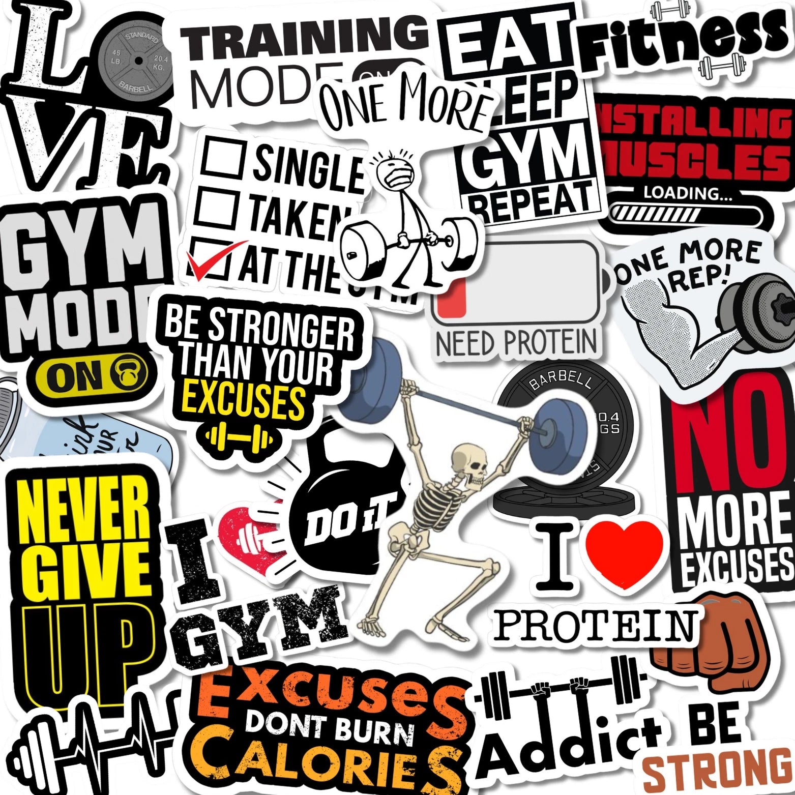 Gym Motivation Stickers