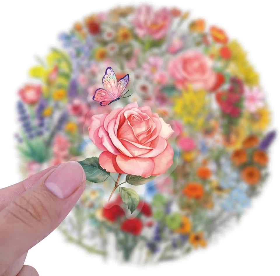 Floral PET Stickers