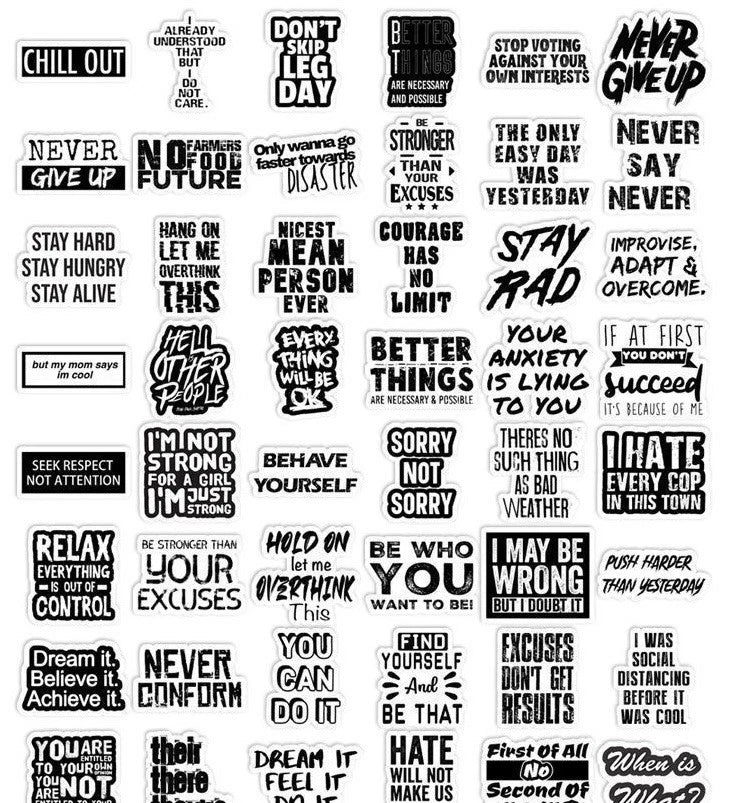 Aesthetic Quote Stickers