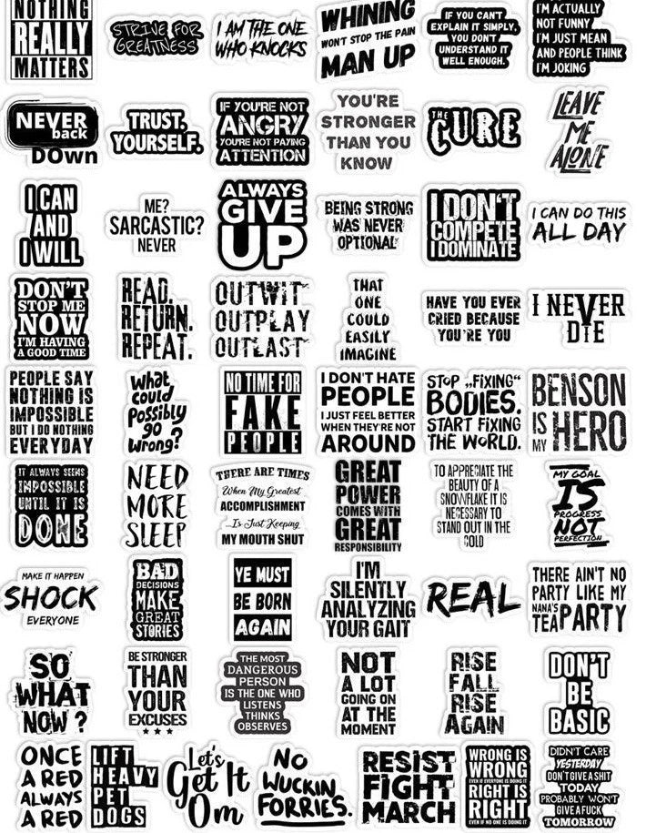 Aesthetic Quote Stickers